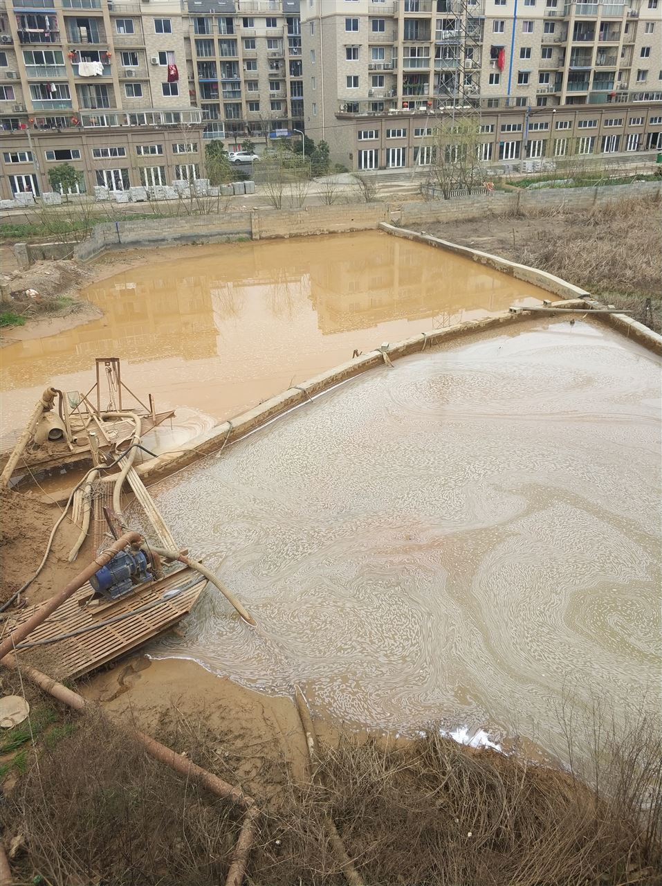 围场沉淀池淤泥清理-厂区废水池淤泥清淤